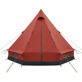 Raiw Three-Person Hexagonal Cone Tent 280 cm Clay and Charcoal - Product view